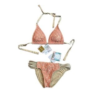 NWT Luli Fama Miami Bikini Top D/DD and bottom Medium